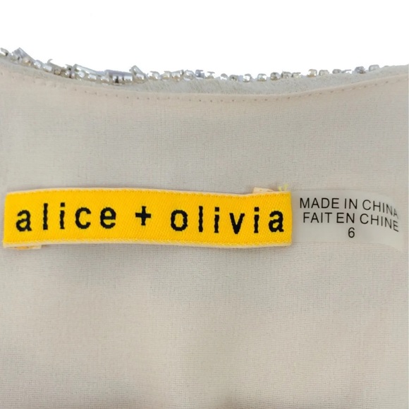 NWT ALICE & OLIVIA Beaded Cocktail Party Dress - Picture 8 of 11